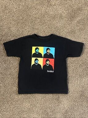 Black Pop Art Graphic Tee - Kids Short Sleeve